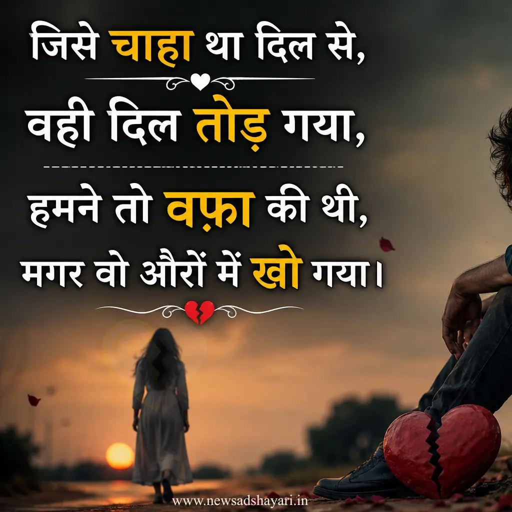 Best Emotional Sad shayari In Hindi image