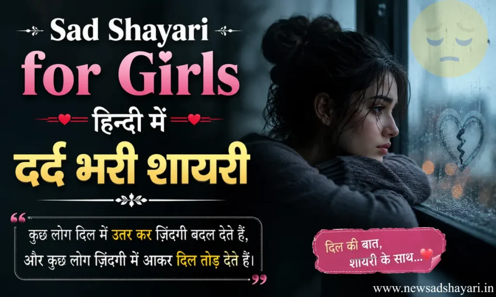 Best Sad shayari For Girls In Hindi Images