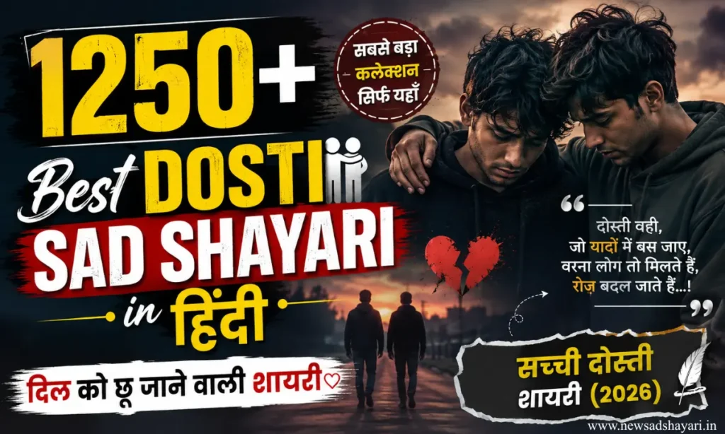 Best friend Dosti sad shayari In hindi Images