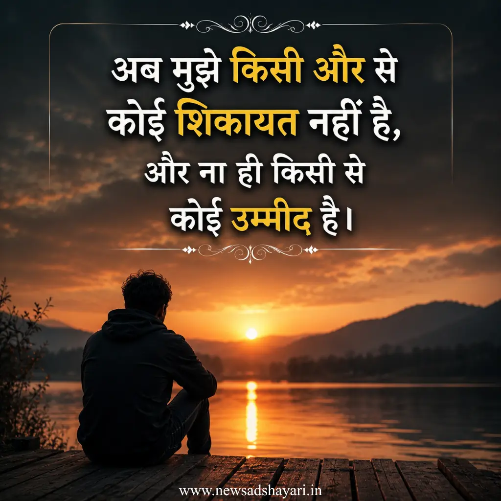 Latest Heart Touching Sad shayari in hindi images